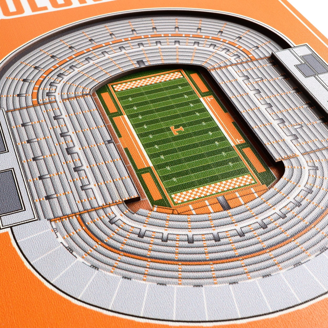 Tennessee Volunteers 8'' x 32'' 3D StadiumView Banner