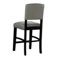 thumbnail image 4 of Riverbay Furniture 24.17" Wood/Faux Leather Counter Stool in Dove Gray/Black, 4 of 7