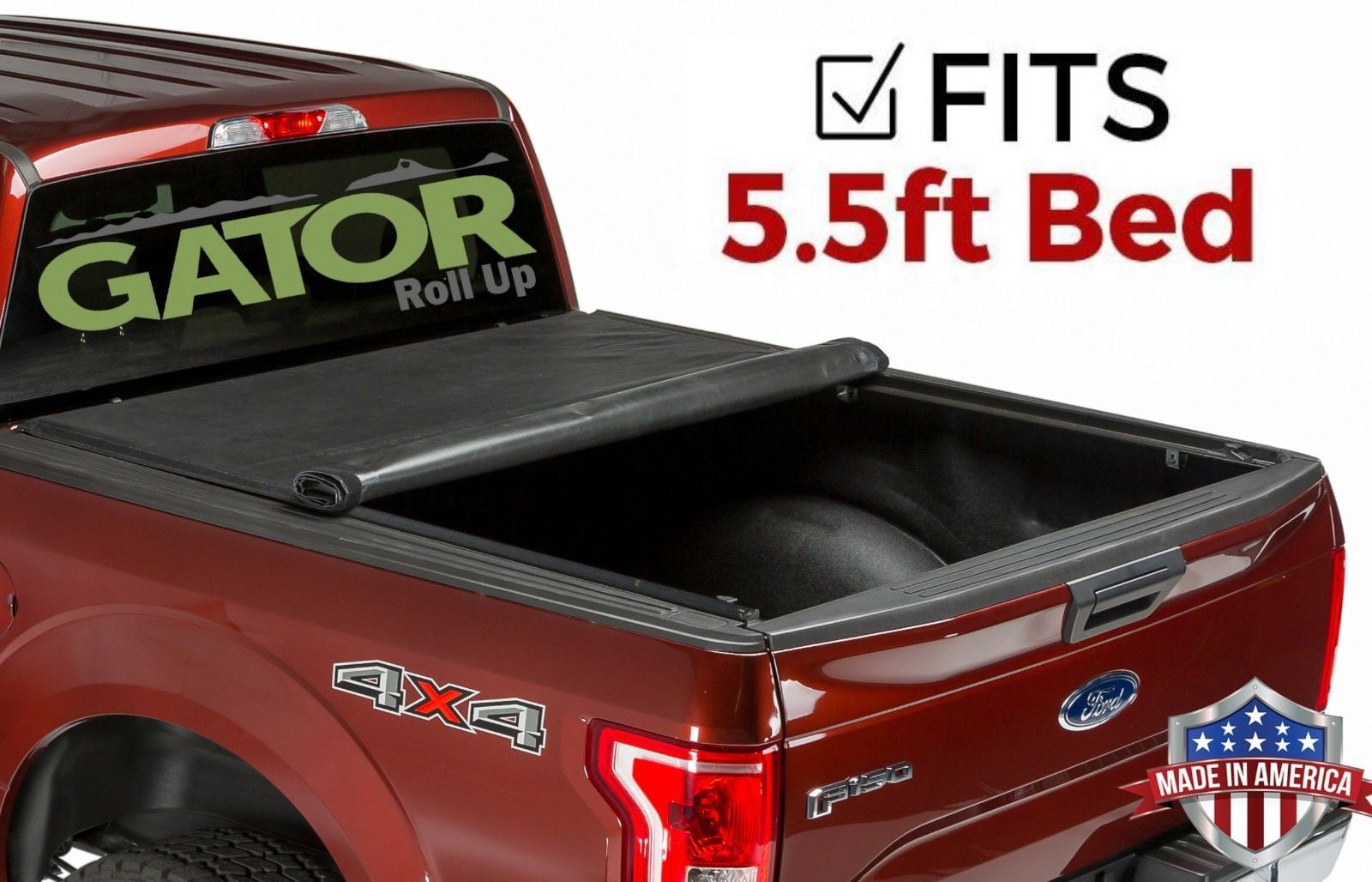 Photo 1 of Gator ETX Roll-Up (fits) 2007-2019 Toyota Tundra 5.5 FT Bed w/ TS Only Soft Roll Up Truck Bed Tonneau Cover Made in the USA 53412