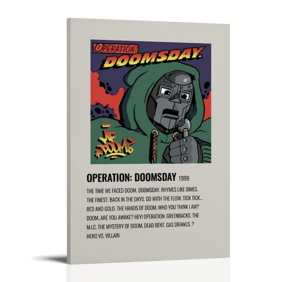 MF Doomsday (8) Painting Vintage Poster Picture Print Wall Art Poster Painting Canvas Posters Artworks Gift Room Aesthetic