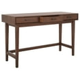 thumbnail image 3 of SAFAVIEH Hawthorn Solid Retro 3 Drawer Writing Desk, Brown, 3 of 15