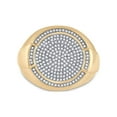 thumbnail image 2 of FB Jewels 10kt Yellow Gold Mens Round Diamond Circle Cluster Ring 5/8 Cttw Size 11, 2 of 4