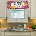 thumbnail image 2 of Coolnut Mother's Day Windows Valance Curtains, Double Layer Short Blackout Window Topper Treatment for Bathroom,Kitchen,Living Room,Cafe Decor,54x18Inch,only 1 Panel, 2 of 6