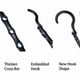 thumbnail image 4 of Magic Hangers,10 Space Saving Hook,Vertical & Horizontal Multifunctional Hanger,360 Rotating Save More Space Storage Hangers, 4 of 4