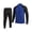 Blue, variant on Maqroz Mens Two Piece Tracksuit Matching Sets Colorblock Full Zip Up Jackets Straight Leg Sweatpants Casual Athletic Activewear Suits Sweatsuits for Outdoor Training