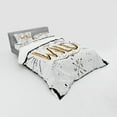 thumbnail image 3 of Ambesonne Saying Bedding Set 3 Pcs, Stay Wild Hand Lettering, Twin, Pale Brown White, 3 of 3