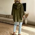 thumbnail image 4 of yillto Womens Velvet Top Hoodies Baggy Long Sleeve Sweatshirts Pullover Drawstring Fashion Clothes, 4 of 7