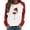 White, variant on Fesfesfes Women's Raglan Sweatshirt Christmas Printed Long Sleeve Shirts Xmas Round Neck Casual Tops