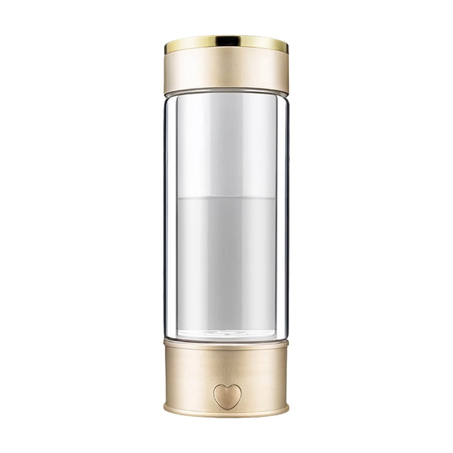 LILELIS Hydrogen Rich Water Cup Water Vegetarian Water Cup High Concentration Negative Ion Electrolysis Portable Health Cup Gold One Size