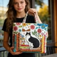 thumbnail image 4 of Quilted Tote Bag Lightweight Travel Purse Shoulder Bag for Shopping Grocery Beach Versatile Horizontal and Vertical Designs, 4 of 6
