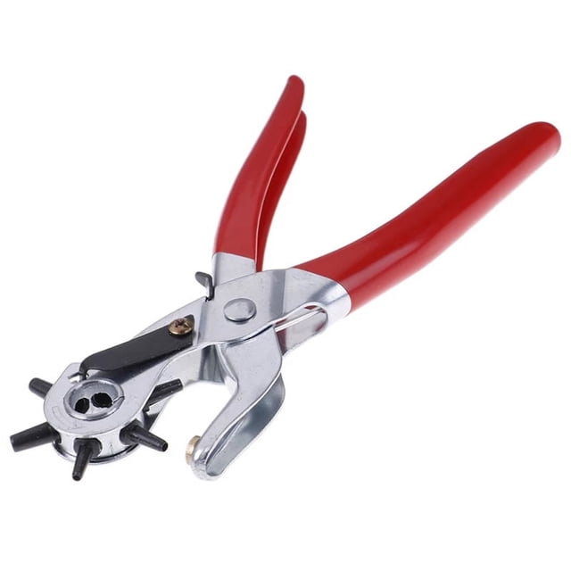 Perforadora Manual con cabezal perforador para perforar agujeros, cinturón, perforadora de cuero portátil