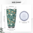 thumbnail image 4 of Salouo Flowe Rooster Print 20oz Tumbler with Lid,Stainless Steel Vacuum Insulated Tumbler Durable Insulated Coffee Mug Thermal Cup with Splash Proof Sliding Lid-Without Straw, 4 of 8
