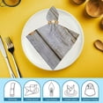 thumbnail image 6 of Nawy Starfish Seashells Wooden Planks Cloth Napkins Polyester Gift Dinner Napkin 2 PCS, 6 of 7