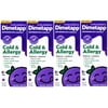 4 Pack Dimetapp Children's Cold & Allergy Cold Grape Flavor 4 Oz Each