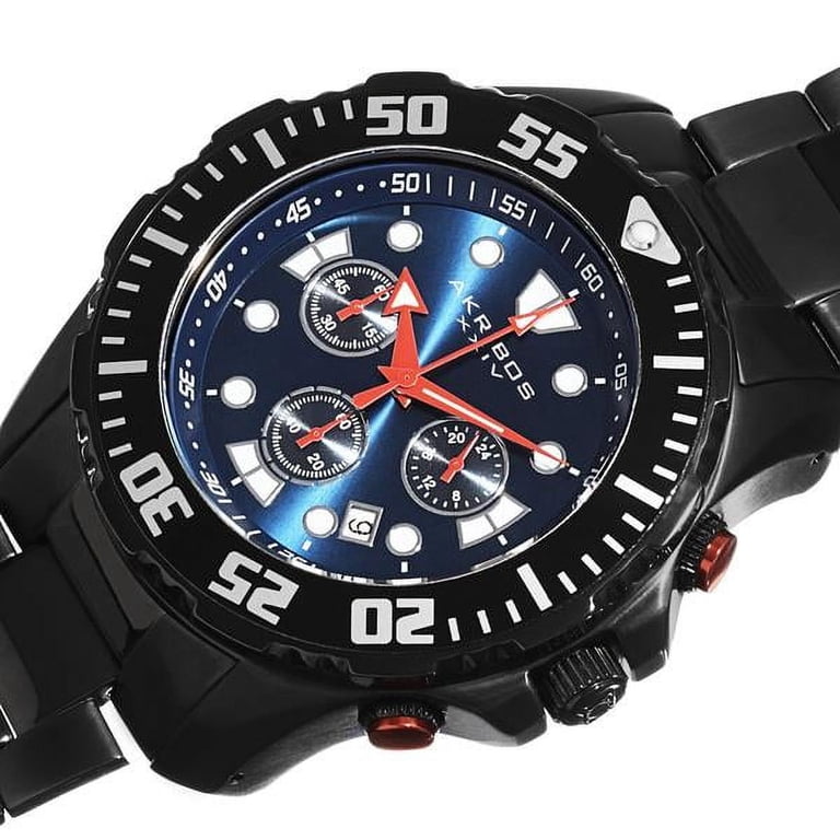 NWT Akribos XXIV Chronograph Quartz Black Dial Men\'s Watch Akribos XXIV Men main image 3