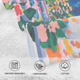 thumbnail image 5 of Yayeee 100% Cotton Hand Towels for Bathroom 16" x 28" Soft Absorbent Kitchen Towel, Floral Window, 5 of 7