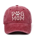 thumbnail image 4 of Gorra de béisbol bordada con mamá de perro, gorra de béisbol lavada de algodón, sombrero para el sol de ocio al aire libre, 4 of 6