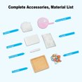 thumbnail image 3 of Kit de mosaico con posavasos de madera, suministros de paquete de material para manualidades de bricolaje para regalos de decoración hechos a mano de posavasos (2 juegos) MFZFUKR BST3009928-1, 3 of 6