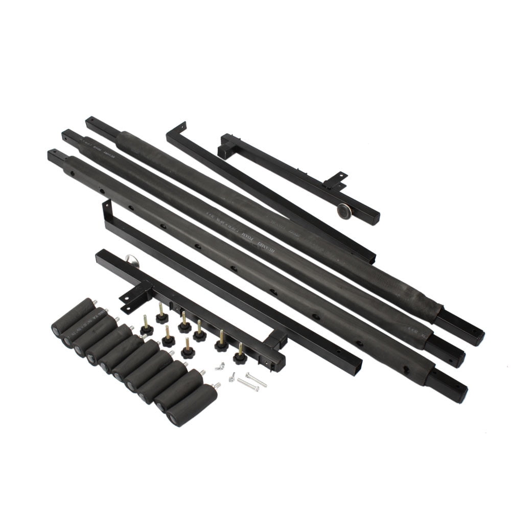 9 Multi Guitar Stand Rack with Folding Design , Guitar Display Holder with  Neoprene Rubber Tubing Protection, Portable Guitar Holder for Guitar, Bass, Black