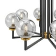 thumbnail image 4 of Monachopsis Large Chandelier // Gold and Black, 4 of 4