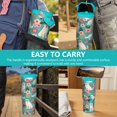 thumbnail image 7 of 30 Oz Tumbler White Puppy and Colorful Flowers Tumbler with Lid and Straw, Birthday Gift Cup for Friend Women Men Coffee Travel Mug Thanksgiving Day Halloween Christmas Gift Water Bottle, 7 of 7