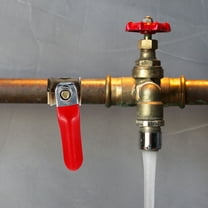 Beaupretty 2Pcs Copper Ball Valve Shut Off Valve for Water Pipe with Red Handle