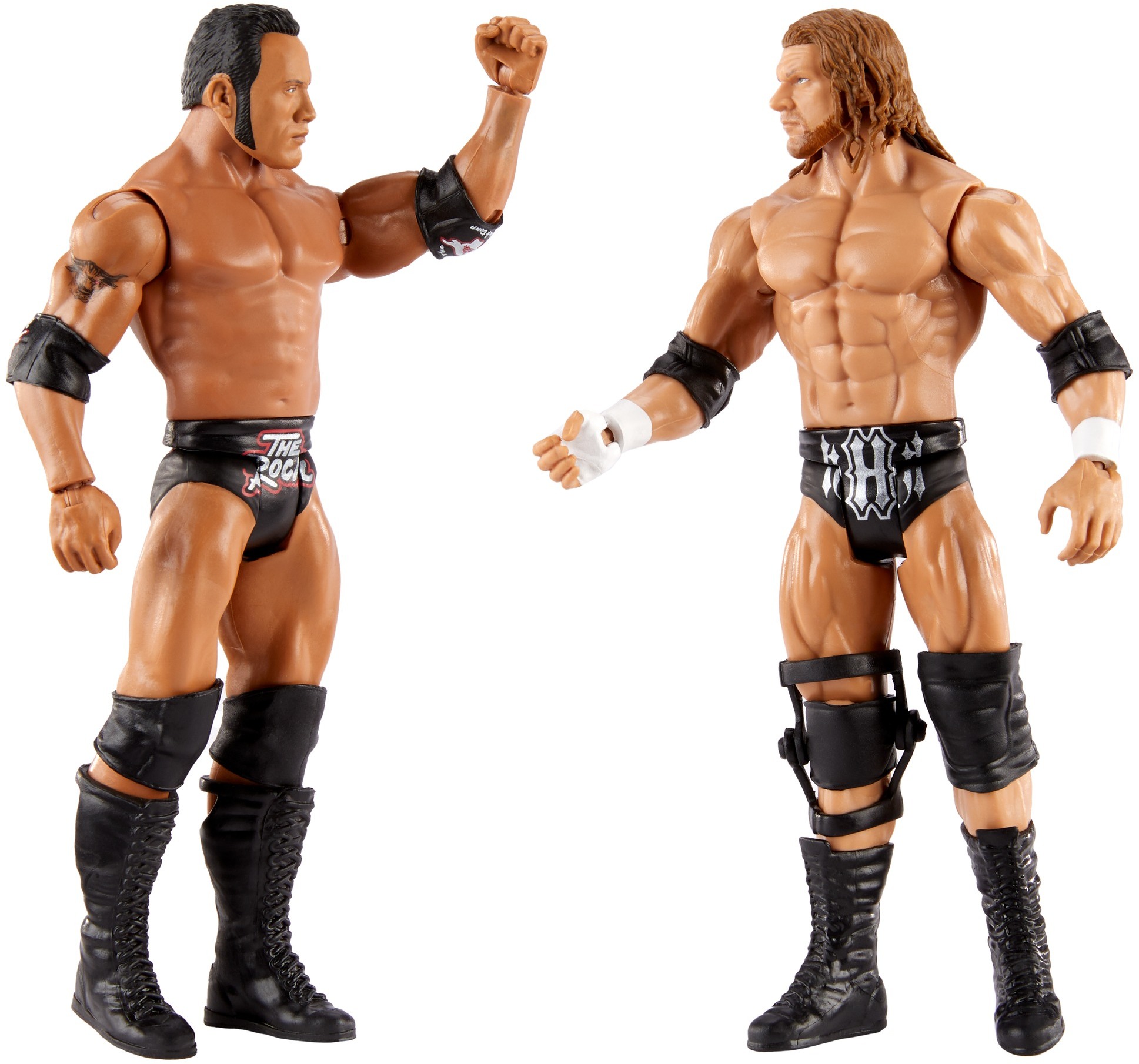 ​WWE The Rock Vs Triple H Championship Showdown 2-Pack Action Figures