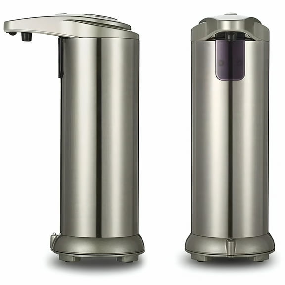 ACDANC Automatic Soap Dispenser Stainless Steel Touchless Soap Dispenser with 3 Adjustable Levels Equipped Infrared Motion Sensor and Base Smart Soap Dispenser for Bathroom Kitchen