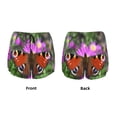 thumbnail image 3 of KLL Peacock butterfly Pattern Shorts Women,Athletic Shorts High Waisted Running Shorts Pocket Sporty Short Gym Elastic Workout Shorts-XX-Large, 3 of 7
