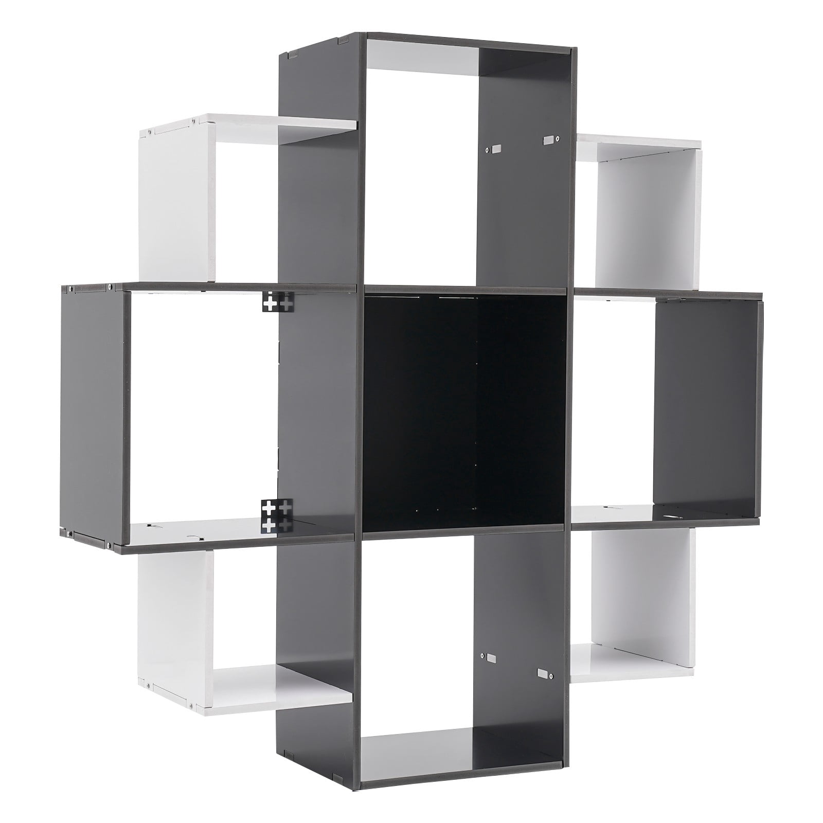Bookcase, Book Shelf, Bookcase with 9 Compartments Smooth Surface  For Study, Office, Kitchen, Bedroom, And Living Room