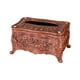 thumbnail image 3 of Caja de pañuelos acrílicos, dispensador de servilletas Rectangular, contenedor de almacenamiento, soporte de papel higiénico para baño, dormitorio, Pequeño Bronce Rojo BLESIY sostenedor del tejido, 3 of 8