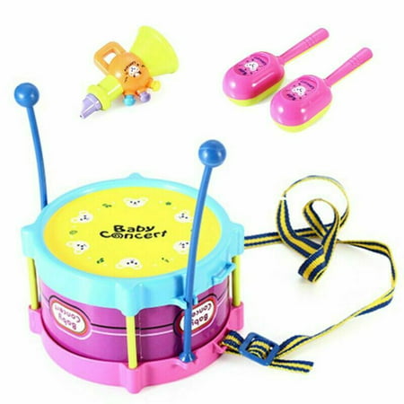 AkoaDa Kids' Musical Toy 5 Pieces Of Jazz Drum Set Combination Puzzle Toy Lovely