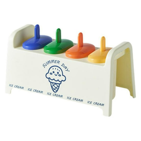 YIEMEEN Rainbow Ice Cream Popsicles Molds Safe Easy Demold with Reusable Stick for Kid and Family Use