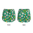 thumbnail image 5 of Lsque Flying Bees Printed Women's Running Shorts with Liner Pockets,Elastic Quick Dry Workout Athletic Gym Yoga Shorts,Womens High Waist Shorts-, 5 of 9