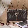 thumbnail image 4 of Bolso de hombro para mujer, bolsos cruzados para mujer con correa de cadena, bolsos acolchados, liquidación JFHHH pequeña, 4 of 5