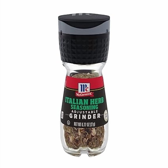 Pack of 1 McCormick Italian Herb Seasoning Grinder, 0.77 oz