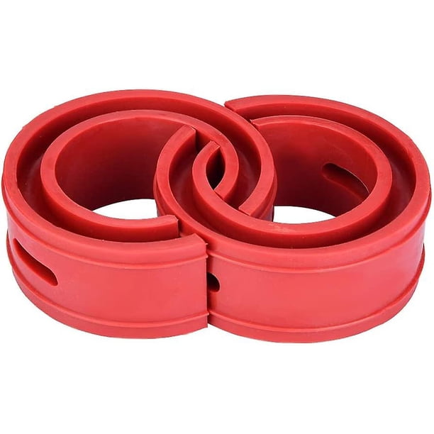 Damper Spring Buffer 2pc Universal Car Red Bumper Cushion Car Shock Absorber Bumper Type Spring(d)
