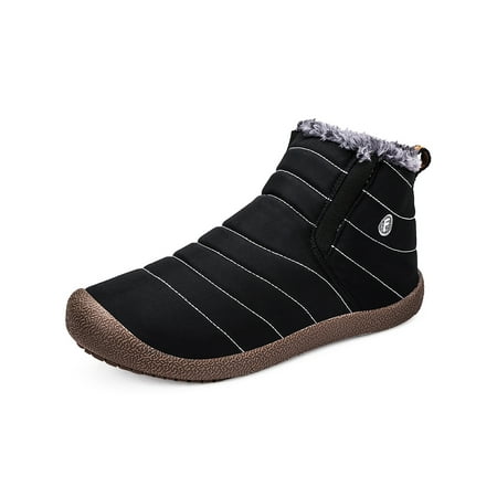 

Lacyhop Unisex Ankle Boots Snow Booties Women Men Waterproof Winter Warm Non-slip Shoes