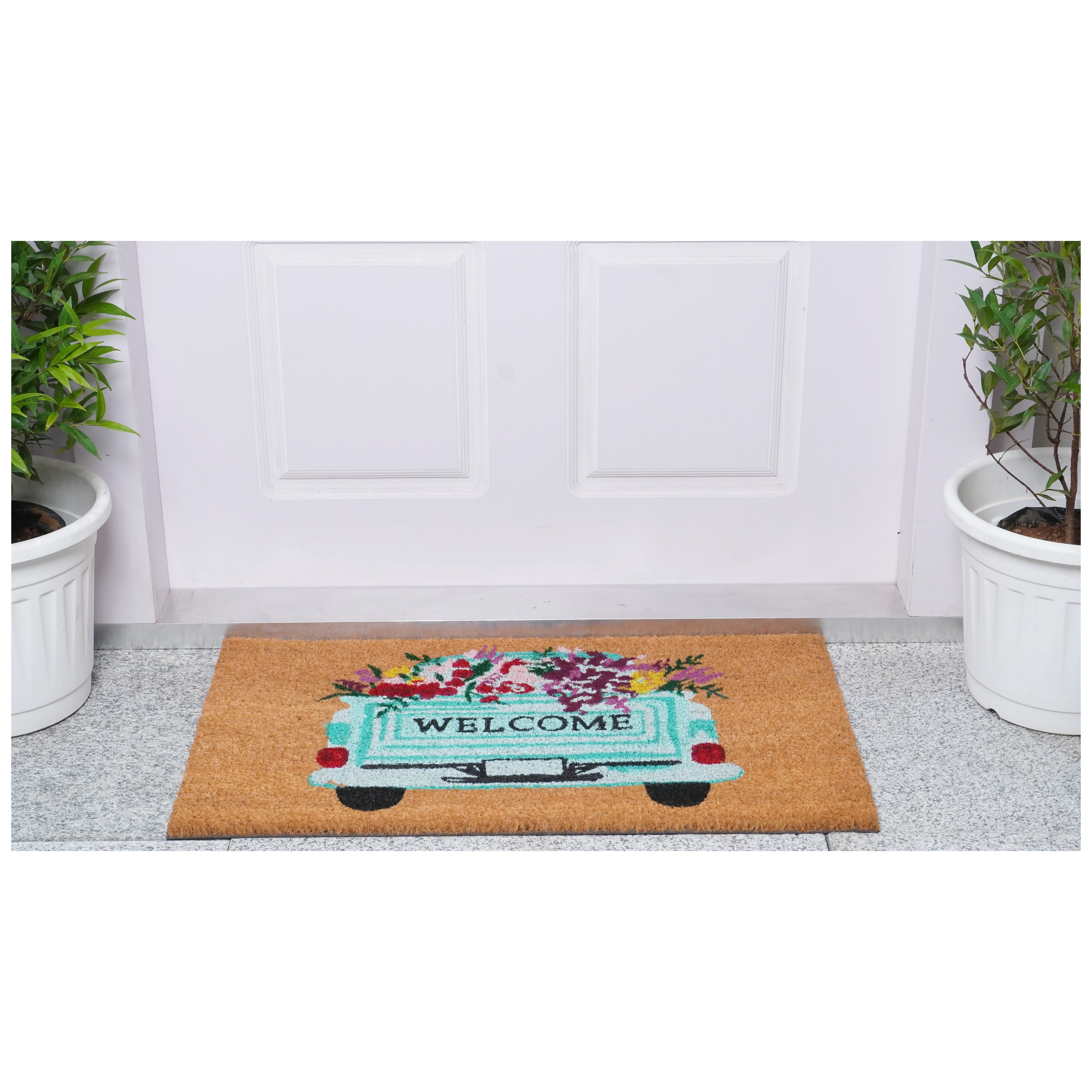 Calloway Mills 107811729 17 x 29 in. Farm Fresh Flowers Doormat - Multi Color