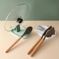 thumbnail image 4 of Greyghost Pan Cover Storage Rack Foldable Wall Mounted Pot Lid Cooking Spoon Holder Drain Tray Home Organizer Kitchen Accessories, 4 of 7