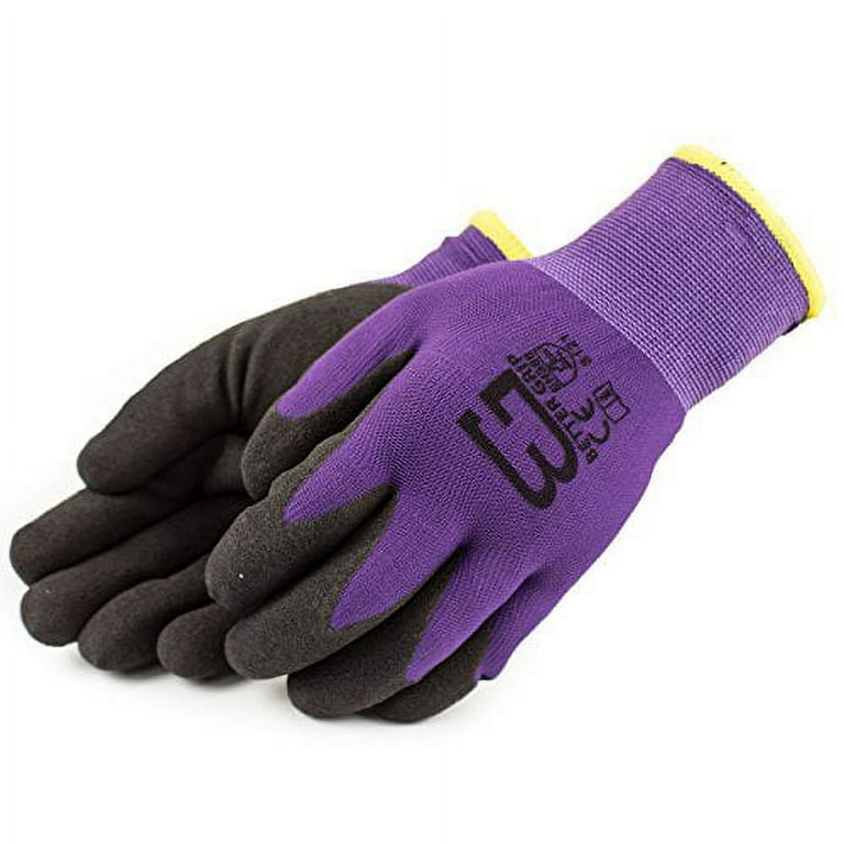 Purple work gloves hotsell