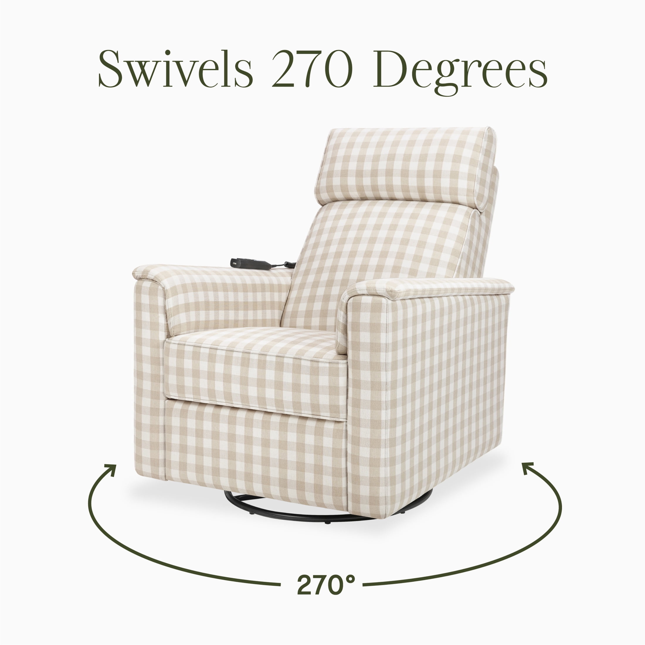Namesake Willa Deluxe Power Recliner and Swivel Glider with Heat and Massage