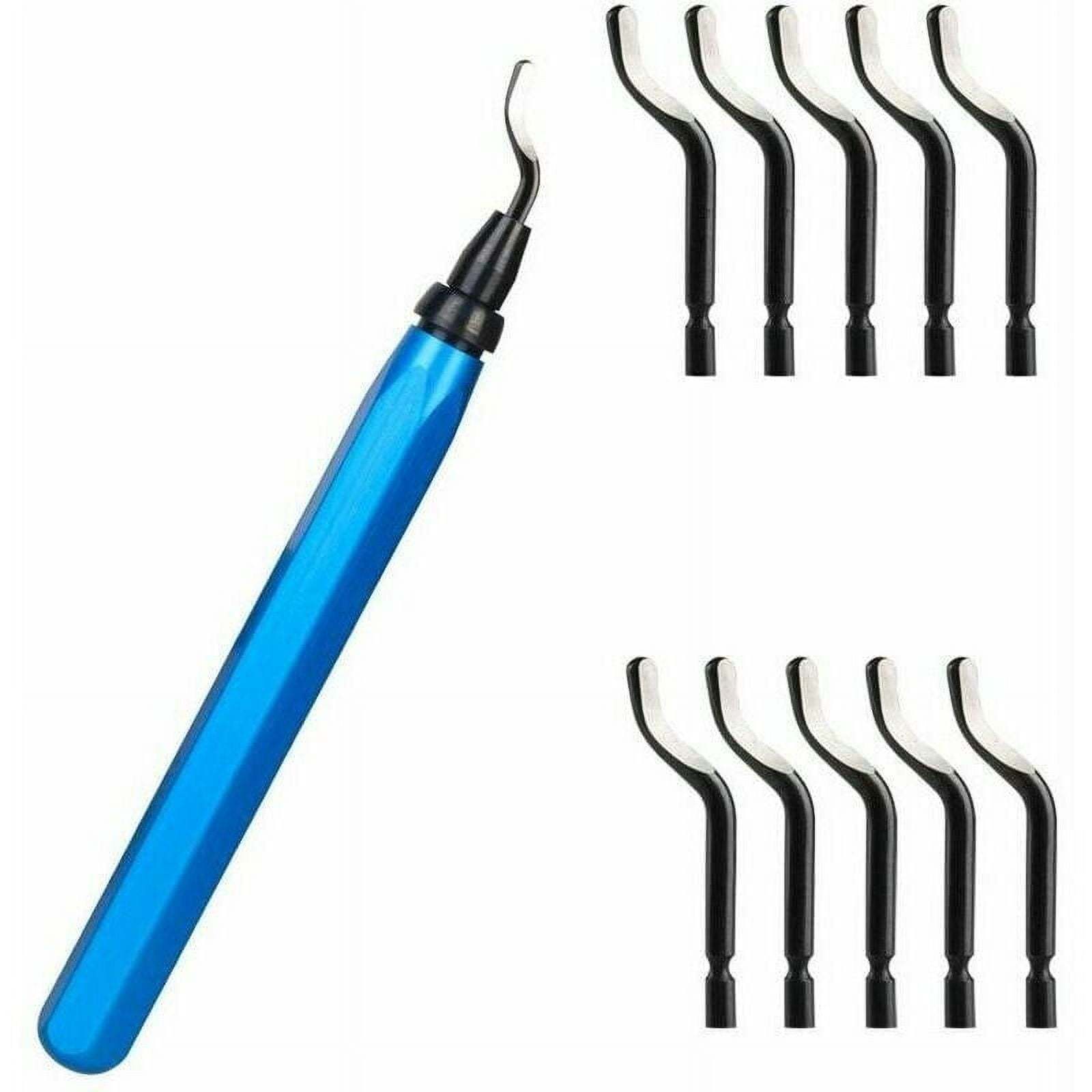 Deburring Tool Kit for Metal, Anti-slip Handle Chamfer Tool with Replaceable Blades, Ensuring Smooth Operations and Durability for Various Projects