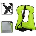 thumbnail image 2 of Yuarrent Chaleco salvavidas inflable de las axilas del PVC para el chaleco inflable portátil adulto de la flotabilidad del snorkel seguro Chalecos salvavidas y chalecos Gran rojo, 2 of 6