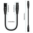 thumbnail image 4 of 2X Cable de Audio XLR Macho de 3 A XLR Hembra de 5 Y XLR Hembra de 3 A XLR Macho de 5 , para Micrófono DMX Luz de Escenario, 4 of 5