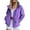 Purple, variant on Windbreaker Jacket Women Waterproof Hooded Zip Up Long Sleeve Cardigan Outdoor Hiking Coat With Pockets (XL, Light Blue)