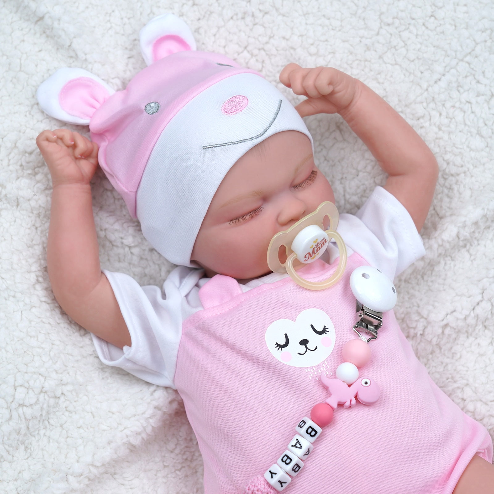 JIZHI 17'' Lifelike Reborn Baby Dolls RealisticNewborn Baby Dolls Full