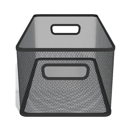 UPC: 0718103359399 | TRU RED Wire Mesh Storage Box Matte Black (TR57548) TR57548-CC