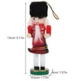 thumbnail image 2 of TEHAUX 6-Piece Wooden Nutcracker Figurines Set, Assorted Colors Christmas Holiday Decorations Collection for Festive Home, 2 of 8