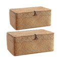 thumbnail image 1 of Straw Storage Box Lidded Storage Box Underwear Storage Box Jewelry Box Storage Basket, 1 of 5
